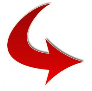 red-arrow-curved-downright